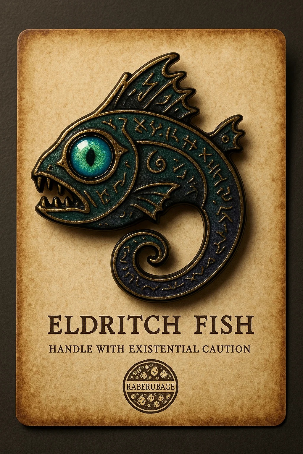 Eldritch Fish Enamel Pin